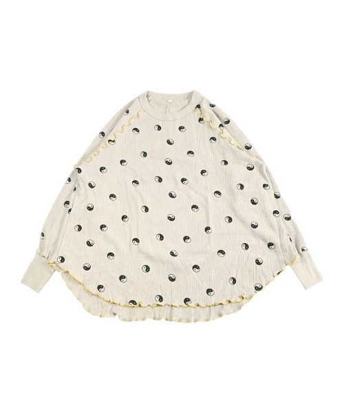 HOGAN RANCH WEAR（ホーガンランチウエア）の「ワッフルメローカットソー/おとな（Tシャツ/カットソー・レディース・ライトブルー/オフホワイト/ラベンダー/ミント/グリーン/ピンク/ライトグレー・160cm）」の3枚目の写真