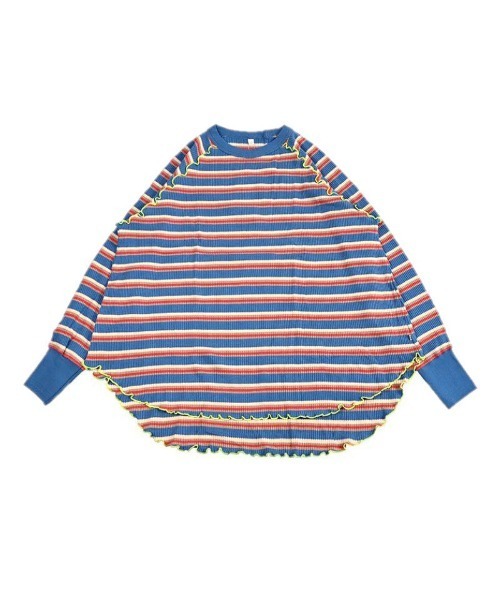 HOGAN RANCH WEAR（ホーガンランチウエア）の「ワッフルメローカットソー/おとな（Tシャツ/カットソー・レディース・ライトブルー/オフホワイト/ラベンダー/ミント/グリーン/ピンク/ライトグレー・160cm）」の5枚目の写真