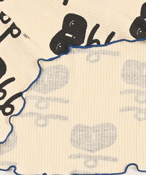 HOGAN RANCH WEAR（ホーガンランチウエア）の「ワッフルメローカットソー/おとな（Tシャツ/カットソー・レディース・ライトブルー/オフホワイト/ラベンダー/ミント/グリーン/ピンク/ライトグレー・160cm）」の10枚目の写真