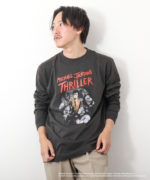 GOOD ROCK SPEED（グッドロックスピード）の「MICHAEL JACKSON PHOTO TEE by GOOD ROCK SPEED（Tシャツ/カットソー・メンズ・ホワイト/チャコールグレー・S/M/L）」の16枚目の写真
