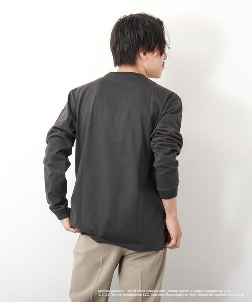 GOOD ROCK SPEED（グッドロックスピード）の「MICHAEL JACKSON PHOTO TEE by GOOD ROCK SPEED（Tシャツ/カットソー・メンズ・ホワイト/チャコールグレー・S/M/L）」の19枚目の写真