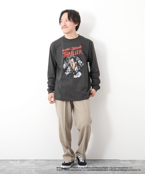 GOOD ROCK SPEED（グッドロックスピード）の「MICHAEL JACKSON PHOTO TEE by GOOD ROCK SPEED（Tシャツ/カットソー・メンズ・ホワイト/チャコールグレー・S/M/L）」の20枚目の写真