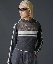 PRANK PROJECT | 【24AUTUMN PRE ORDER】モヘアトラックニットフーディ / Mohair Track Knit Hoodie(ニット/セーター)