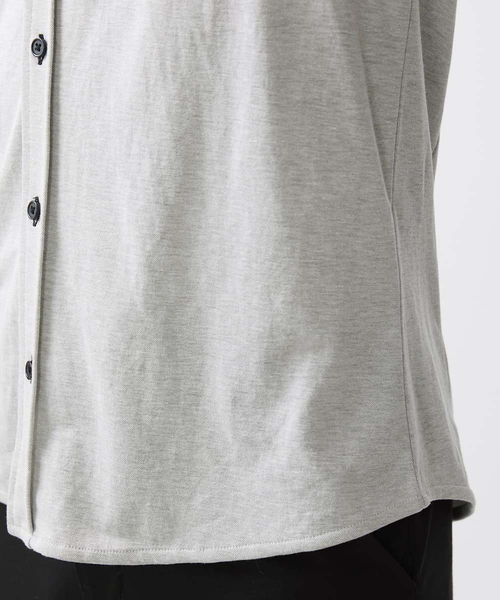 MK MICHEL KLEIN HOMME （エムケーミッシェルクランオム）の「【大きいサイズあり】七分袖シャツ/ミストワッシャーカノコ（シャツ/ブラウス・メンズ・ボルドー/グレー・46/51/48）」の20枚目の写真