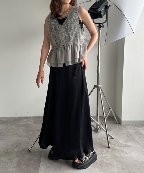 apres jour mignon(アプレジュールミニョン)の「アソートジップベスト【ZOZOTOWN限定アイテム】(ベスト・レディース・ブラック系その他/グレー/ブラック/カーキ/アイボリー/グリーン系その他・X-LARGE/フリー)」の21枚目の写真