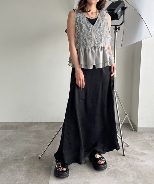 apres jour mignon(アプレジュールミニョン)の「アソートジップベスト【ZOZOTOWN限定アイテム】(ベスト・レディース・ブラック系その他/グレー/ブラック/カーキ/アイボリー/グリーン系その他・X-LARGE/フリー)」の20枚目の写真