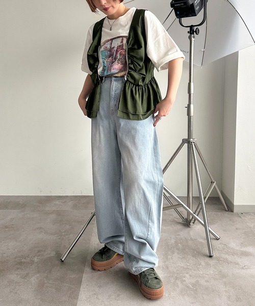 apres jour mignon(アプレジュールミニョン)の「アソートジップベスト【ZOZOTOWN限定アイテム】(ベスト・レディース・ブラック系その他/グレー/ブラック/カーキ/アイボリー/グリーン系その他・X-LARGE/フリー)」の16枚目の写真