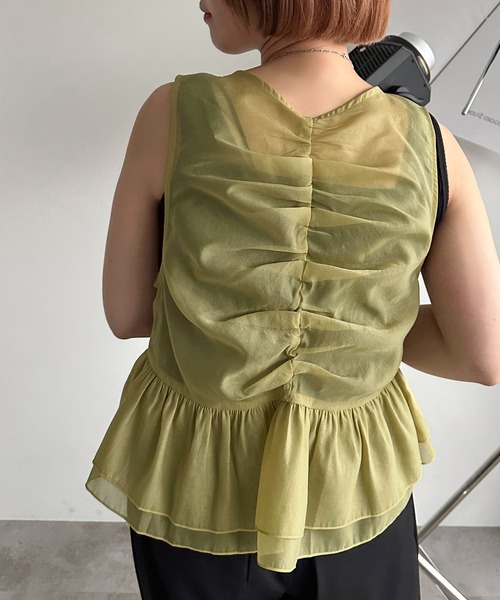 apres jour mignon(アプレジュールミニョン)の「アソートジップベスト【ZOZOTOWN限定アイテム】(ベスト・レディース・ブラック系その他/グレー/ブラック/カーキ/アイボリー/グリーン系その他・X-LARGE/フリー)」の11枚目の写真