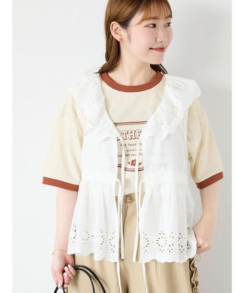 ehka sopo - エヘカソポ　レースジレ　ホワイト　新品 ehka sopo エヘカソポ - ファッション通販 MAGASEEK(マガシーク)