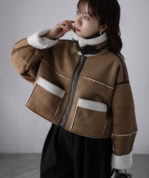 Riberry（リベリー）の「ショート丈ムートンコート（ムートンコート