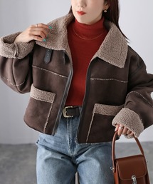 ムートンコート（ブラウン/茶色系）ファッション通販 - ZOZOTOWN
