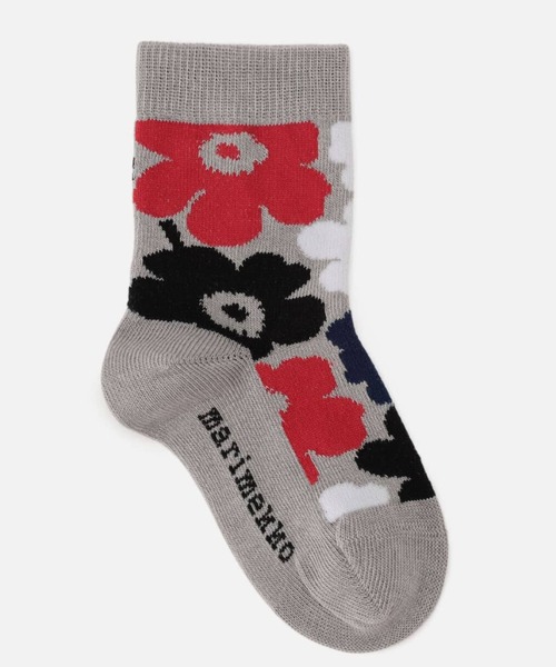 marimekko（マリメッコ）の「Unikko / Socks kids（ソックス/靴下・キッズ・レッド・28/25/22/19/31）」の2枚目の写真