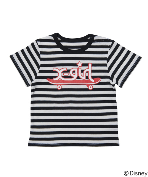 X-girl Stages（エックスガールステージス）の「MICKEY/S/S TEE SKATEBOARD（4T～7T）（Tシャツ/カットソー・キッズ・ブラック/レッド/ブルー・4T/5T/6T/7T）」の4枚目の写真