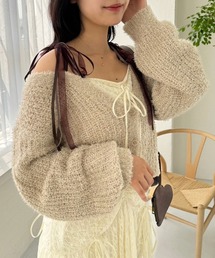 one after another NICE CLAUP | リボンニットカーディガン(カーディガン/ボレロ)