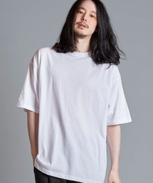 【NO ID.】5.6oz Big Silhouette Crew Neck T-shirt / 5.6オンス ビッグ シルエット クルー ネック Tシャツ