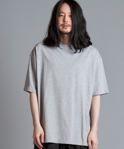 NO ID.(ノーアイディ)の「【NO ID.】5.6oz Big Silhouette Crew Neck T-shirt / 5.6オンス ビッグ シルエット クルー ネック Tシャツ(Tシャツ/カットソー・メンズ・ブラック/ネイビー/ホワイト/グレー・ONE SIZE)」の19枚目の写真