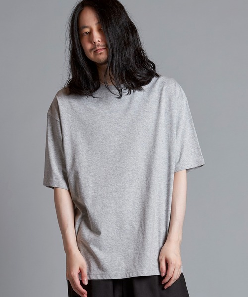 NO ID.(ノーアイディ)の「【NO ID.】5.6oz Big Silhouette Crew Neck T-shirt / 5.6オンス ビッグ シルエット クルー ネック Tシャツ(Tシャツ/カットソー・メンズ・ブラック/ネイビー/ホワイト/グレー・ONE SIZE)」の18枚目の写真