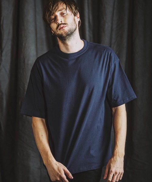 NO ID.(ノーアイディ)の「【NO ID.】5.6oz Big Silhouette Crew Neck T-shirt / 5.6オンス ビッグ シルエット クルー ネック Tシャツ(Tシャツ/カットソー・メンズ・ブラック/ネイビー/ホワイト/グレー・ONE SIZE)」の7枚目の写真