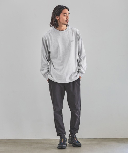 HEREIAM(ヘレイアム)の「【HEREIAM MEN】吸水速乾/ワッペンロゴロングスリーブ(Tシャツ/カットソー・メンズ・ブラック/杢グレー/オフホワイト・LARGE/MEDIUM)」の15枚目の写真