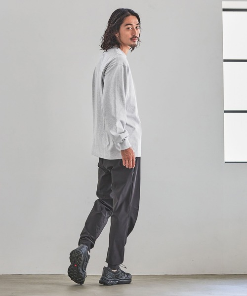 HEREIAM(ヘレイアム)の「【HEREIAM MEN】吸水速乾/ワッペンロゴロングスリーブ(Tシャツ/カットソー・メンズ・ブラック/杢グレー/オフホワイト・LARGE/MEDIUM)」の16枚目の写真
