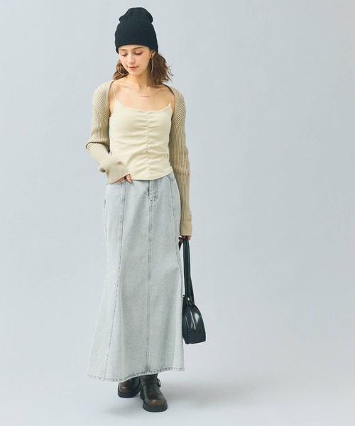 coca(coca)(コカ)の「【WEB限定セール】マーメイドデニムスカート(デニムスカート・レディース・ライトブルー/ブルー・S/M/L)」の12枚目の写真