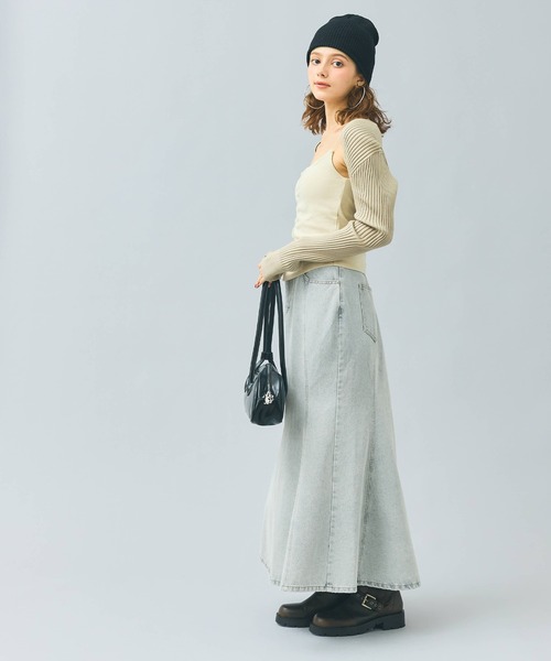 coca(coca)(コカ)の「【WEB限定セール】マーメイドデニムスカート(デニムスカート・レディース・ライトブルー/ブルー・S/M/L)」の13枚目の写真