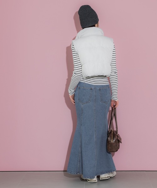 coca(coca)(コカ)の「【WEB限定セール】マーメイドデニムスカート(デニムスカート・レディース・ライトブルー/ブルー・S/M/L)」の6枚目の写真