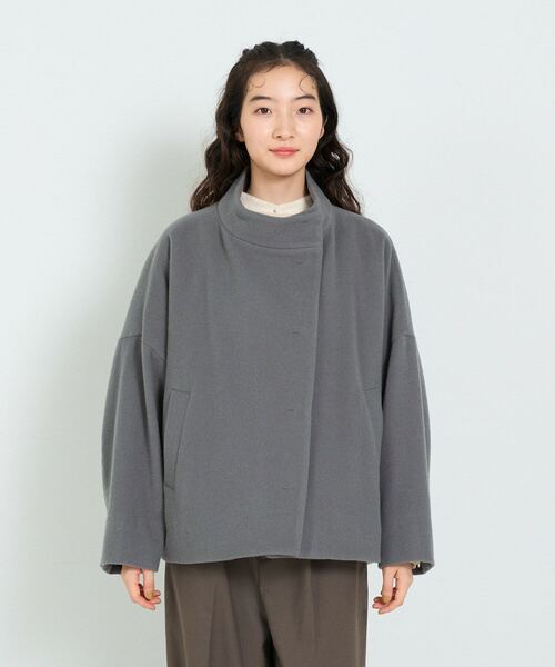 コンジェペイエ　スタンドカラージャケット コンジェペイエ スタンドカラージャケット スタンドカラー ウォッシュ