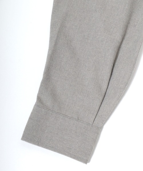 MARUKAWA(マルカワ)の「ネル 起毛 無地 レギュラーシャツ(シャツ/ブラウス・メンズ・ブラウン/チャコール/ベージュ/ネイビー・M/L/LL)」の13枚目の写真