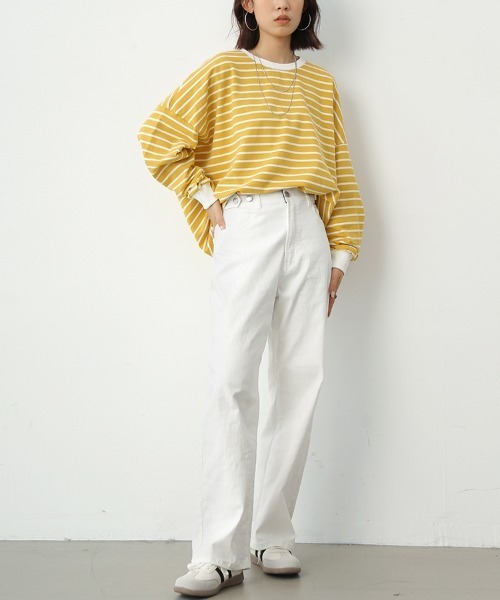 Doux Belle(ドゥーベル)の「ベーシックストレートデニム(デニムパンツ・レディース・ブルー/ワンウォッシュ/ライトブルー/グレー系その他/ホワイト/ネイビー・SMALL/MEDIUM/LARGE/X-LARGE)」の22枚目の写真