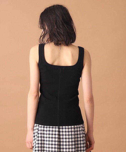 DRESSTERIOR（ドレステリア）の「【洗える／インナーやメインにも大活躍】ランダムテレコタンクトップ（タンクトップ・レディース・ブラック/オフホワイト・38/36）」の14枚目の写真