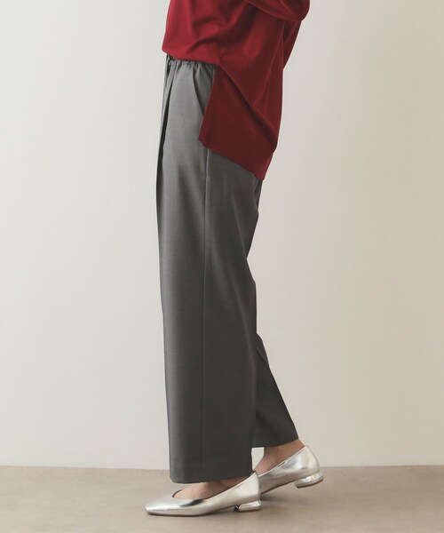 OPAQUE.CLIP（オペークドットクリップ）の「◆ストレッチ美脚イージーワイドパンツ【洗濯機洗い可】（その他パンツ・レディース・チャコールグレー/ブラック/ブラウン系・42/36/34/38/40）」の4枚目の写真
