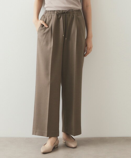 OPAQUE.CLIP（オペークドットクリップ）の「◆ストレッチ美脚イージーワイドパンツ【洗濯機洗い可】（その他パンツ・レディース・チャコールグレー/ブラック/ブラウン系・42/36/34/38/40）」の16枚目の写真