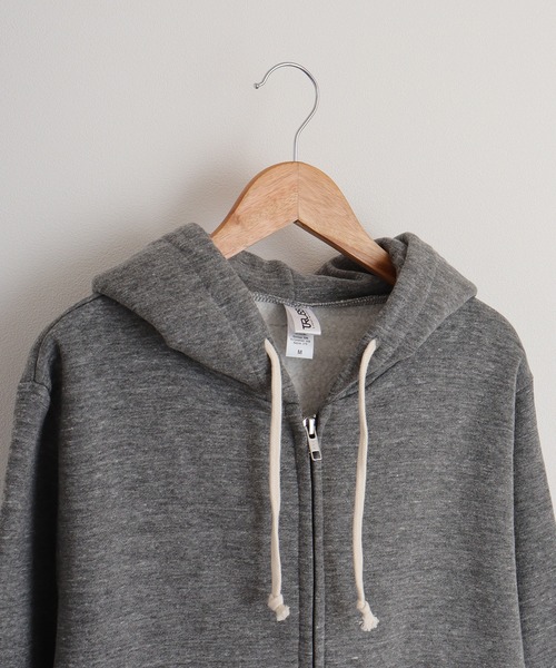 TRUSS(トラス)の「TRUSS トライブレンドジップパーカ(パーカー・レディース・ブルー/ヘザーグレー/ピンク/パープル/オートミール/ネイビー/ブラック/スミクロ・S/XS/XL/M/L)」の15枚目の写真