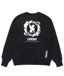 CHROME（クローム）の「CHROME/クローム クルースウェット/トレーナー オーバーサイズ ストレッチ JP252BK（スウェット）」