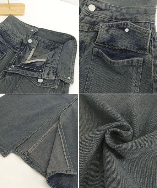 Miniministore(ミニミニストア)の「デニムマキシスカート バックスリット入り(デニムスカート・レディース・ブルー・M/XL/L/S)」の8枚目の写真