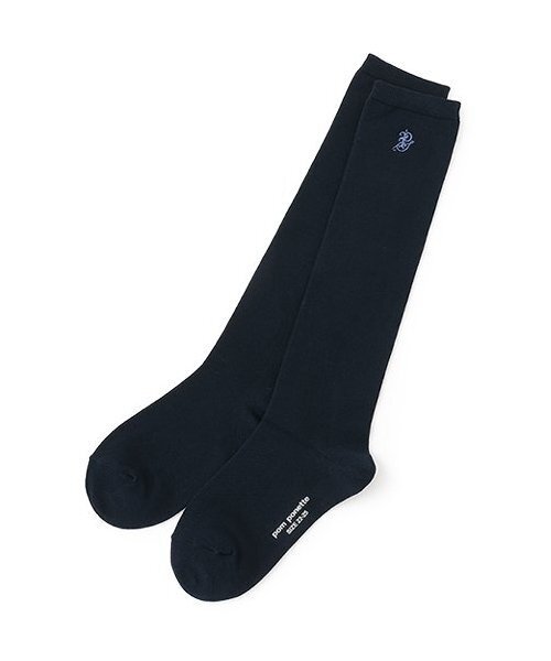 pom ponette junior（ポンポネットジュニア）の「＊ワンポイント刺しゅうハイソックス（ソックス/靴下・キッズ・ダークブルー/エメラルド/ライトブルー/エンジ・FREE）」の4枚目の写真