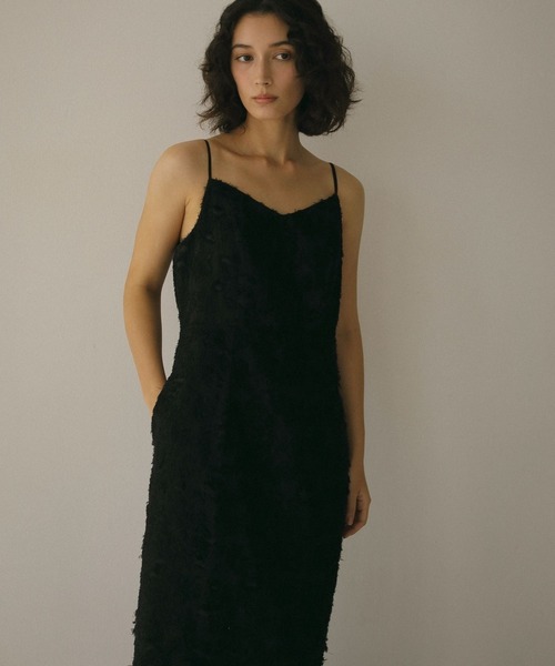 N WITH.（エヌウィズ）の「フェザーキャミワンピース（ワンピース・レディース・アイボリー/ブラック・S/M）」の13枚目の写真