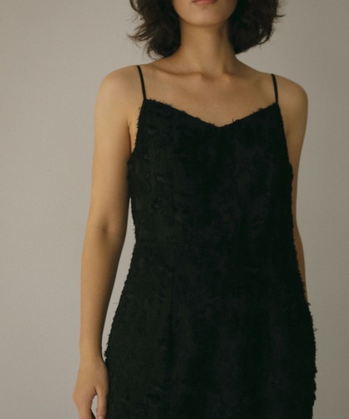 N WITH.（エヌウィズ）の「フェザーキャミワンピース（ワンピース・レディース・アイボリー/ブラック・S/M）」の14枚目の写真