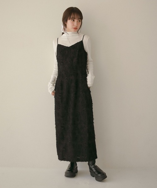 N WITH.（エヌウィズ）の「フェザーキャミワンピース（ワンピース・レディース・アイボリー/ブラック・S/M）」の22枚目の写真