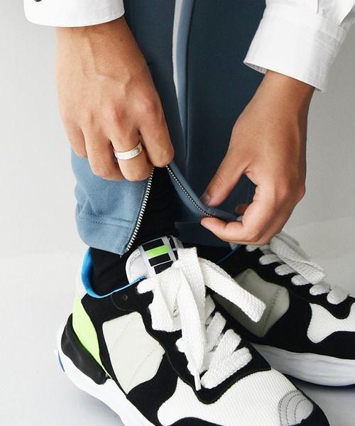 DIET BUTCHER（ダイエットブッチャー）の「DIET BUTCHER/ダイエットブッチャー Basic line / Jogger ジョガーパンツ（スウェットパンツ・メンズ・ブルー/ホワイト・1/2/3）」の5枚目の写真