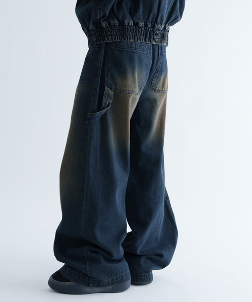 EPNK】Overdye carpenter denim pants / オーバーダイ