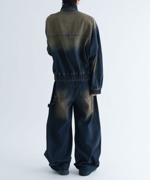 epnok(エプノック)の「【EPNK】Overdye carpenter denim pants / オーバーダイカーペンターデニムパンツ(デニムパンツ・メンズ・ブラック/インディゴブルー・SMALL/MEDIUM/LARGE)」の10枚目の写真