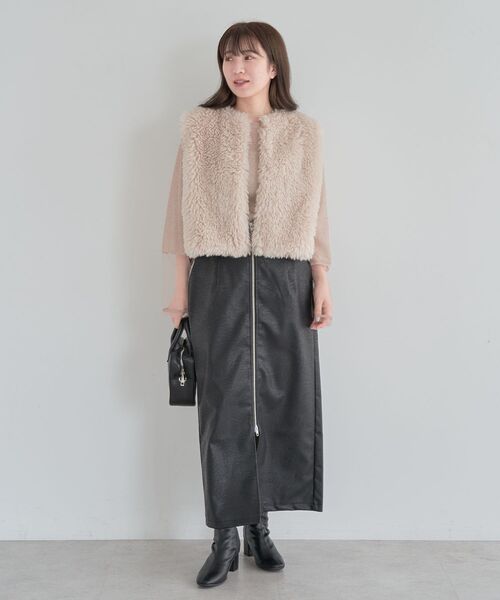 Green　Parks（グリーンパークス）の「袖チュールドッキングラメプルオーバー（その他トップス・レディース・グレー/ブラック/ピンク・FREE）」の18枚目の写真