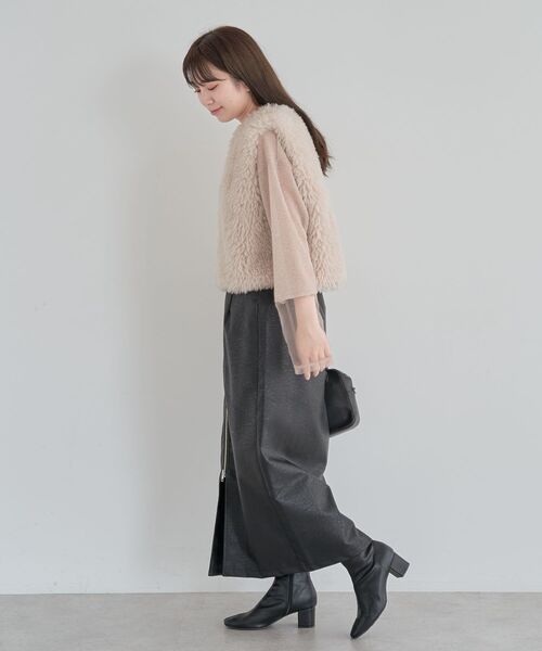 Green　Parks（グリーンパークス）の「袖チュールドッキングラメプルオーバー（その他トップス・レディース・グレー/ブラック/ピンク・FREE）」の19枚目の写真