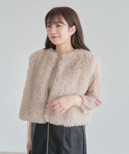 Green　Parks（グリーンパークス）の「袖チュールドッキングラメプルオーバー（その他トップス・レディース・グレー/ブラック/ピンク・FREE）」の21枚目の写真