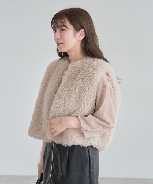 Green　Parks（グリーンパークス）の「袖チュールドッキングラメプルオーバー（その他トップス・レディース・グレー/ブラック/ピンク・FREE）」の22枚目の写真