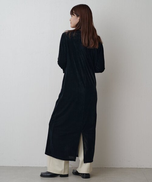 Lui's（ルイス）の「ベロアカットワンピース（ワンピース・レディース・ベージュ/ブラック/グレー・FREE）」の4枚目の写真