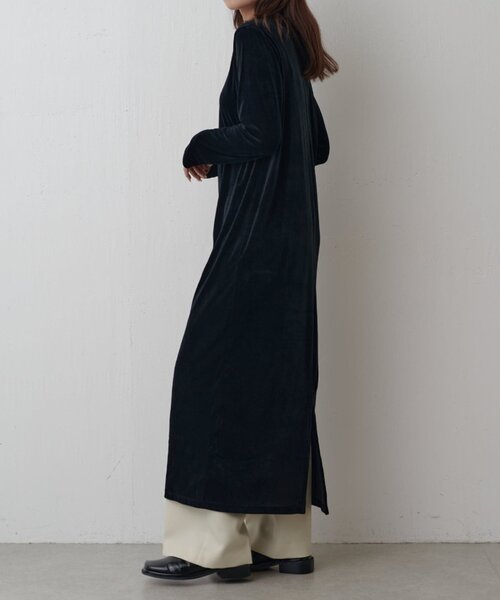 Lui's（ルイス）の「ベロアカットワンピース（ワンピース・レディース・ベージュ/ブラック/グレー・FREE）」の8枚目の写真