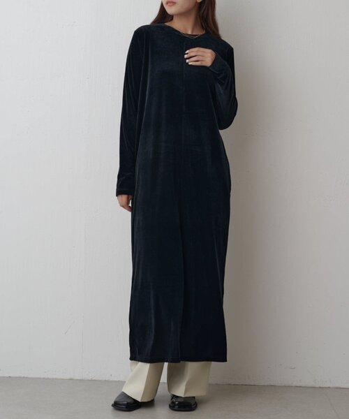 Lui's（ルイス）の「ベロアカットワンピース（ワンピース・レディース・ベージュ/ブラック/グレー・FREE）」の14枚目の写真